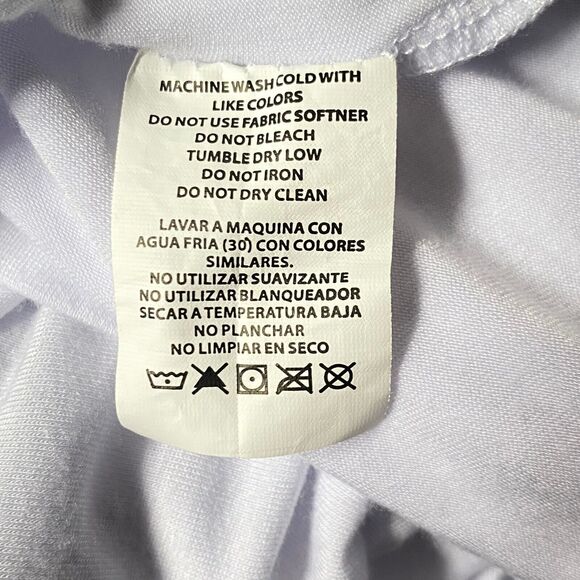 Bebe T Shirt Womens Large White Animal Print Reflective Logo Mesh Shoulders Read - Picture 12 of 15